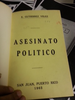 Asesinato Politico by E. Gutierrez Velez